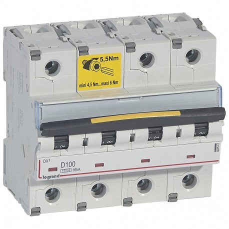 LEGRAND 409541 409541 LEGRAND MAGNET DX3 10/16kA D 4P 100A