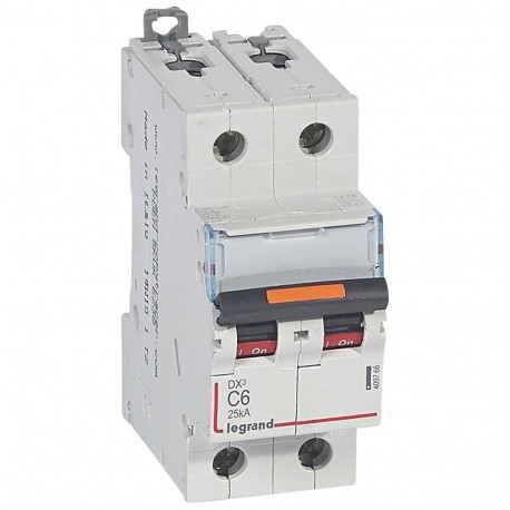 Legrand 409766 MAGNET DX3 25kA C 2P 6A