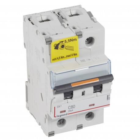 Legrand 409775 MAGNET DX3 25kA C 2P 80A