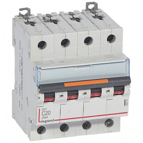LEGRAND 409795 409795 LEGRAND MAGNET DX3 25kA C 4P 20A