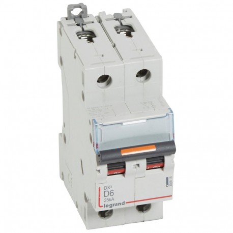LEGRAND 409818 409818 LEGRAND MAGNET DX3 25kA D 2P 6A