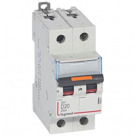 LEGRAND 409821 409821 LEGRAND MAGNET DX3 25kA D 2P 20A