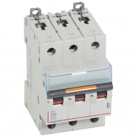LEGRAND 409831 409831 LEGRAND MAGNET DX3 25kA D 3P 6A