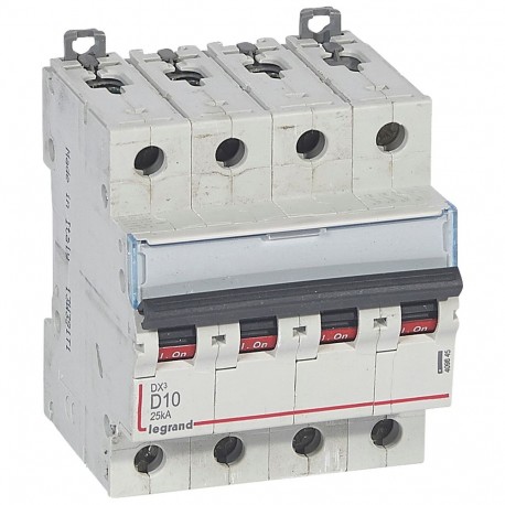 LEGRAND 409845 409845 LEGRAND MAGNET DX3 25kA D 4P 10A