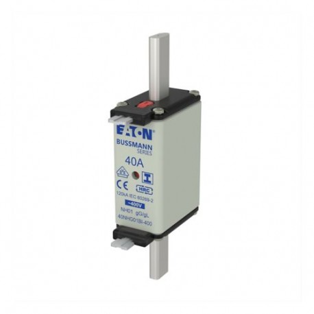 EATON - MOELLER NH FUSE 40A 400V GG/GL SIZE 01 NH FUSE 40A 400V GG/GL SIZE 01 40NHG01BI-400 EATON ELECTRIC Fuse link without blink application with D01 fus..