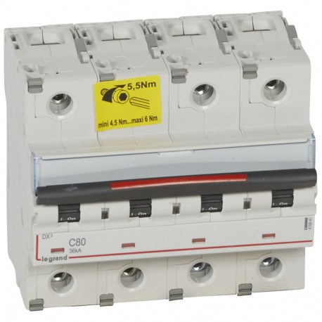 LEGRAND 410041 410041 LEGRAND MAGNET DX3 36kA C 4P 80A