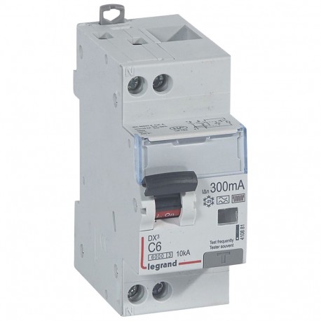 LEGRAND 410881 410881 LEGRAND DX3 1P+N C 6 6/10K HPI 300MA