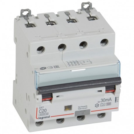 Legrand 411245 MAG DIF DX3 4P 30MA C20 F-TYPE