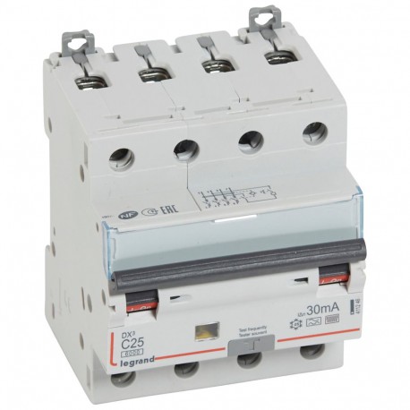 Legrand 411246 MAG DIF DX3 4P 30MA C25 F-TYPE