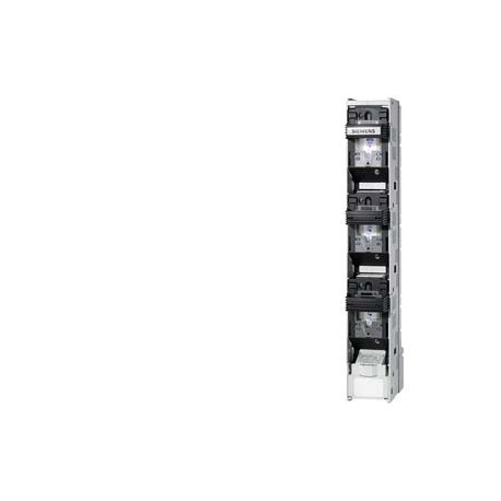 Siemens 3NJ4121-3BF11 In-line fuse switch disconnector 1-pole selectable, Sz. 1 I 250 A, U 690 V Screw termi..