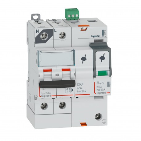 Legrand 412210 LIM SOB+INT T2 20KA 1P+NG +SD