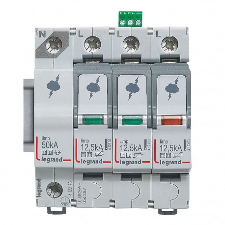 LEGRAND 412275 412275 LEGRAND LIMIT ON T1+T2 12,5 KA 3P+N