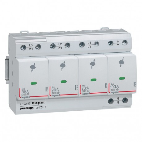Legrand 412283 LIMIT SOBRET T1 25KA 3P+N +SD