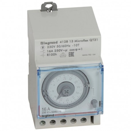 Legrand 412813 INT.HOR.ANALOG/CR/D/1X16/3MOD