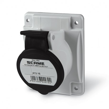SCAME 413.16667 413.16667 SCAME SOCKET OUTLET 3P+E IP44 16A 5h 600-690V