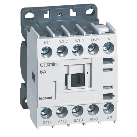 LEGRAND 417000 417000 LEGRAND CTX MINI 3P 6A 1NO 24VAC
