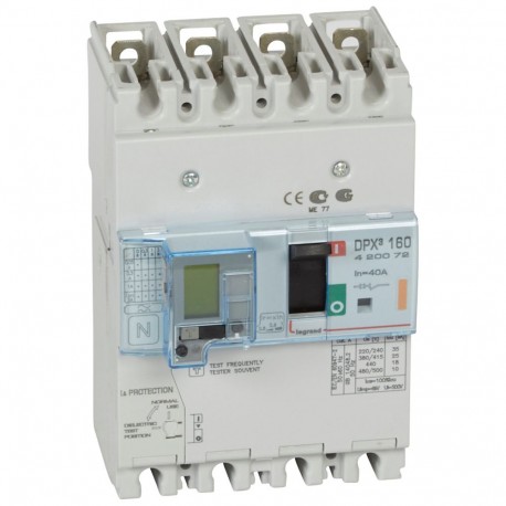 LEGRAND 420072 420072 LEGRAND DPX3160 mag+dif 4P 40A 25kA