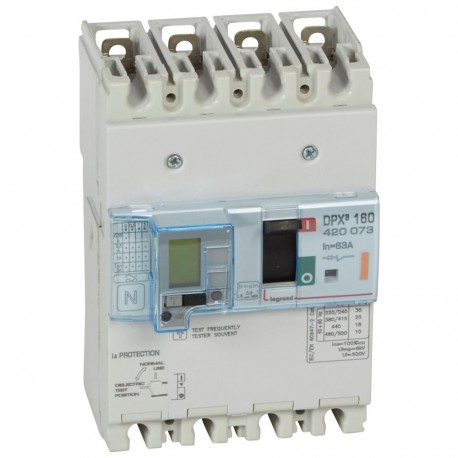 LEGRAND 420073 420073 LEGRAND DPX3160 mag+dif 4P 63A 25kA