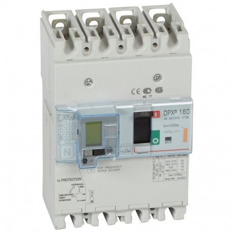 LEGRAND 420075 420075 LEGRAND DPX3160 mag+dif 4P 100A 25kA