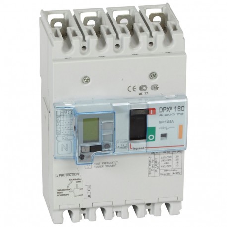 LEGRAND 420076 420076 LEGRAND DPX3160 mag+dif 4P 125A 25kA