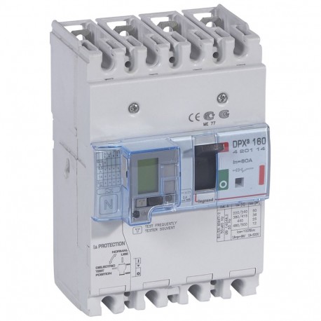 LEGRAND 420114 420114 LEGRAND DPX3160 mag+dif 4P 80A 36kA