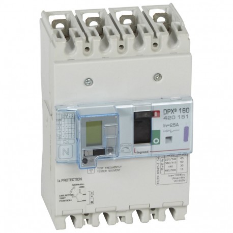 LEGRAND 420151 420151 LEGRAND DPX3160 mag+dif 4P 25A 50kA
