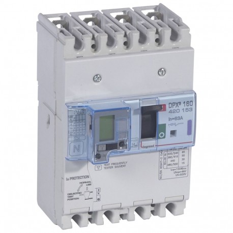 LEGRAND 420153 420153 LEGRAND DPX3160 mag+dif 4P 63A 50kA