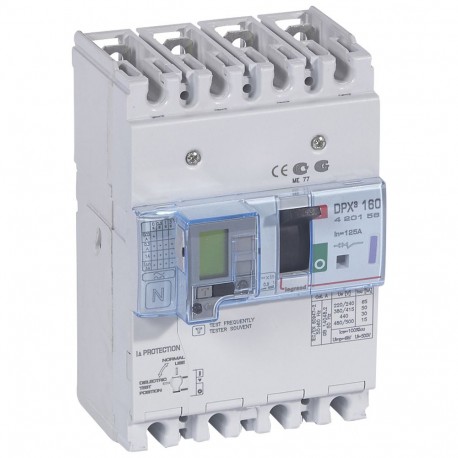 LEGRAND 420156 420156 LEGRAND DPX3160 mag+dif 4P 125A 50kA