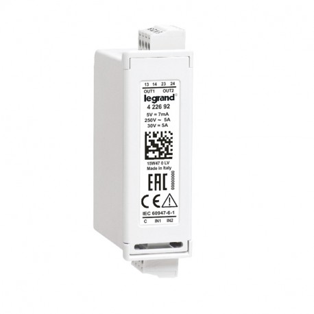 LEGRAND 422692 422692 LEGRAND 2 ENTR.NUM 2 SALS.RELAY 5A 250V