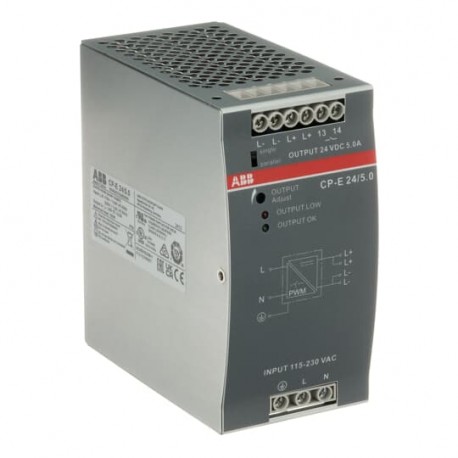 Abb 1SVR427034R0000 CP-E 24/5.0 Power supply In:115/230VAC Out: 24VDC/5A