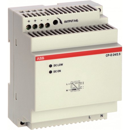Abb 1SVR427044R0200 CP-D 24/2.5 Power supply In: 100-240VAC Out: 24VDC/2.5A