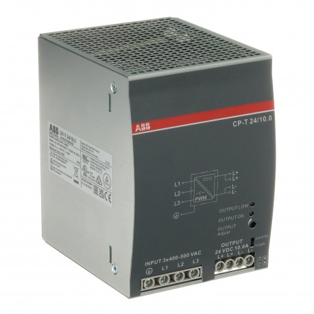 Abb 1SVR427055R2000 CP-T 48/10.0 Power supply In: 3x400-500VAC Out: 48VDC/10.0A