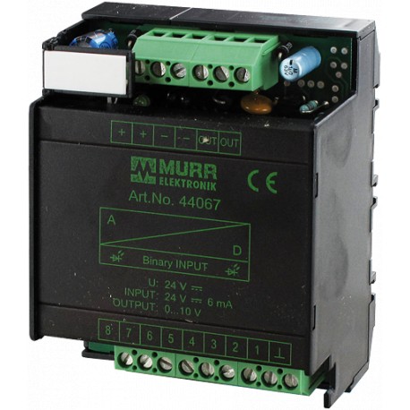 MURRELEKTRONIK 44067 44067 MURRELEKTRONIK D/A-CONVERTER 8-BIT OUTPUT 0 ... 10V