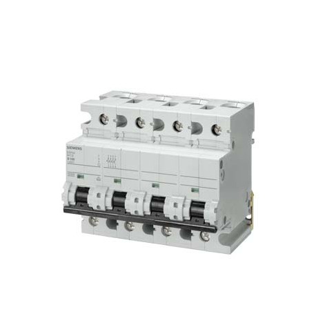 Siemens 5SP4492-7 Miniature circuit breaker 400 V 10kA, 4-pole, C, 125 A, D 70 mm