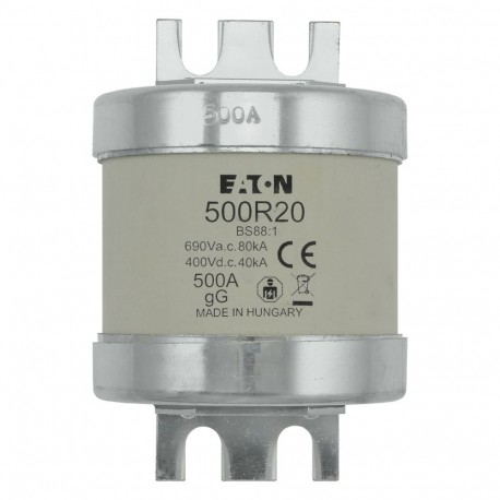 Eaton-moeller 450AMP 690V AC INDUSTRIAL EATON ELECTRIC Fuse-link, LV, 100 A, AC 690V, NH1, gL/gG, IEC, dual indicat..