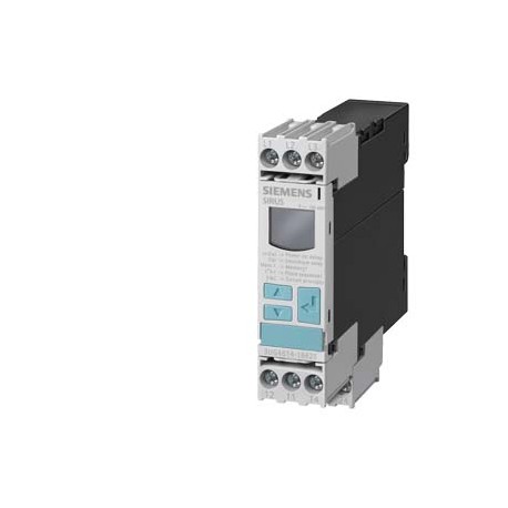Siemens 3UG4618-1CR20 Digital monitoring relay for 3-phase voltage with N-conductor Autom. phase sequence co..