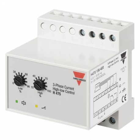 Carlo-gavazzi H475156400 CARLO GAVAZZI Output signal: 1 relay, Setpoints: 2, adjustable , Monitored variable: 1-phase AC/D..