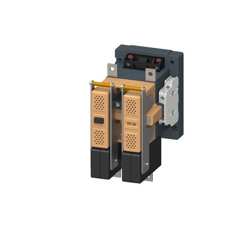 Siemens 3TC4817-0CB4 Contactor, Size 4, 2-pole, DC-3 and 5, 75 A Auxiliary switch 22 (2 NO + 2 NC) 24 V DC D..