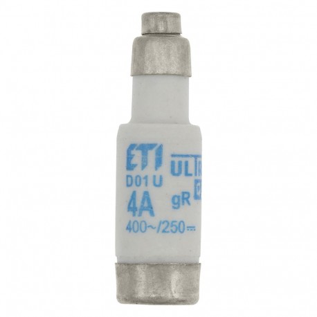 Eaton-moeller FUSE-D01 4A GR 400VAC E14 EATON ELECTRIC Fuse-link, LV, 10 A, AC 400 V, D01, aR, IEC, ultra rapid