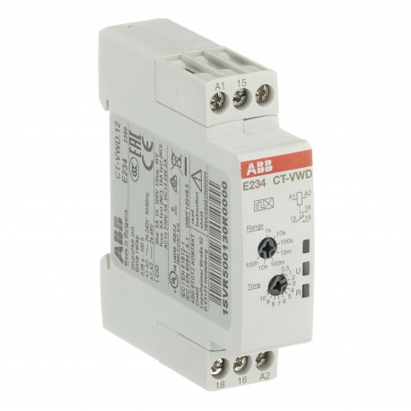 Abb 1SVR500130R0000 CT-VWD.12 Time relay, impulse-ON 1c/o, 24-240VAC 24-48VDC