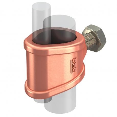 OBO BETTERMANN 2745 20 MS 2745 20 MS 5001560 OBO BETTERMANN Connection sleeve for OMEX 218+219, 20mm, Copper-plated, Brass, CuZn