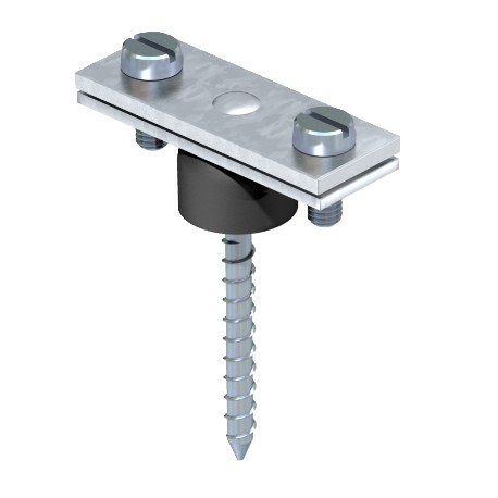 OBO BETTERMANN 370 H 370 H 5025206 OBO BETTERMANN Distance saddle with wood screw, 55mm, Hot-dip galvanised, DIN EN ISO 1461, Ste..