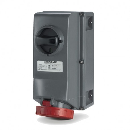 Scame 503.1686 INTERLOCK.SOCKET 3P+E IP66 16A 6h