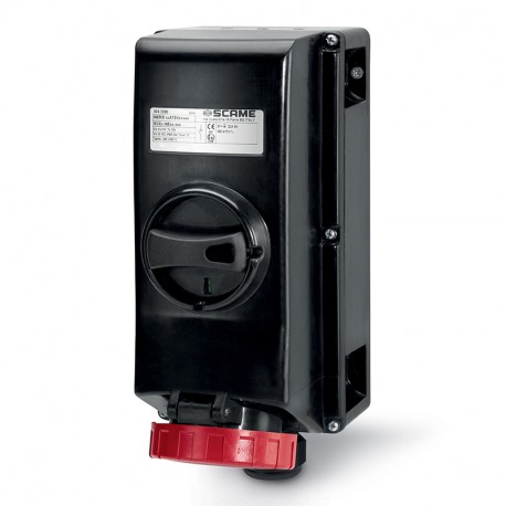 Scame 504.3287 INTERLOCKED SOCKET 3P+N+E IP66 32A 6h