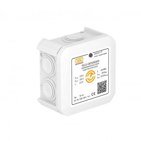 OBO BETTERMANN TD-4/I TD-4/I 5081690 OBO BETTERMANN Surge protection device for TK systems, White, Plastic