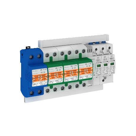 Obo-bettermann PS4-B+C TNS+FS OBO BETTERMANN Protection set 4-pole with FS, 255V,