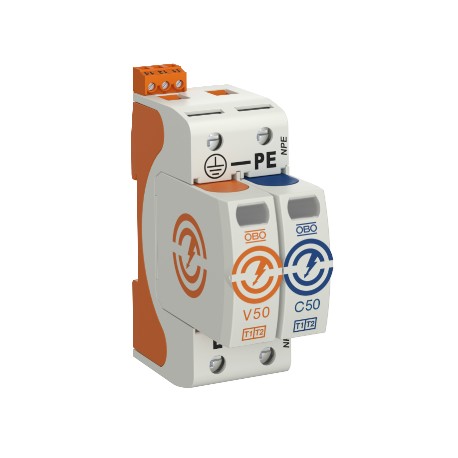 Obo-bettermann V50-1+NPE+FS-320 OBO BETTERMANN ARRESTER 1+2 V50-1+NPE+FS-320