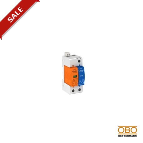 Obo-bettermann V50-B+C 1+NPE+FS OBO BETTERMANN CombiController V50 1-pole + NPE w. remote signal, 280V,