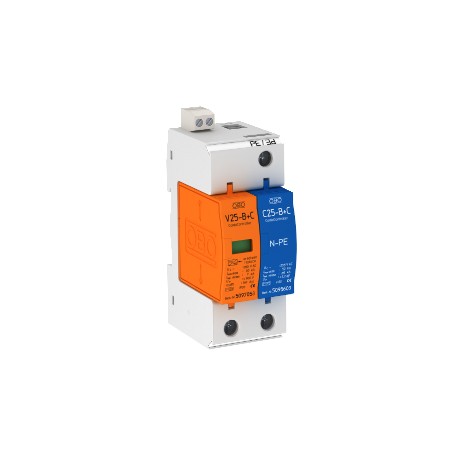 Obo-bettermann V25-B+C 1+NPE+FS OBO BETTERMANN CombiController V25 1+1 version with FS, 280V,