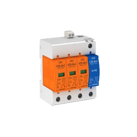Obo-bettermann V25-B+C 3+NPE-FS OBO BETTERMANN CombiController V25 3+1 with remote signalling, 280V,